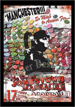 The  Brian Jonestown Massacre Academy, Manchester  2010 Official Poster, Design by Sophie Lo